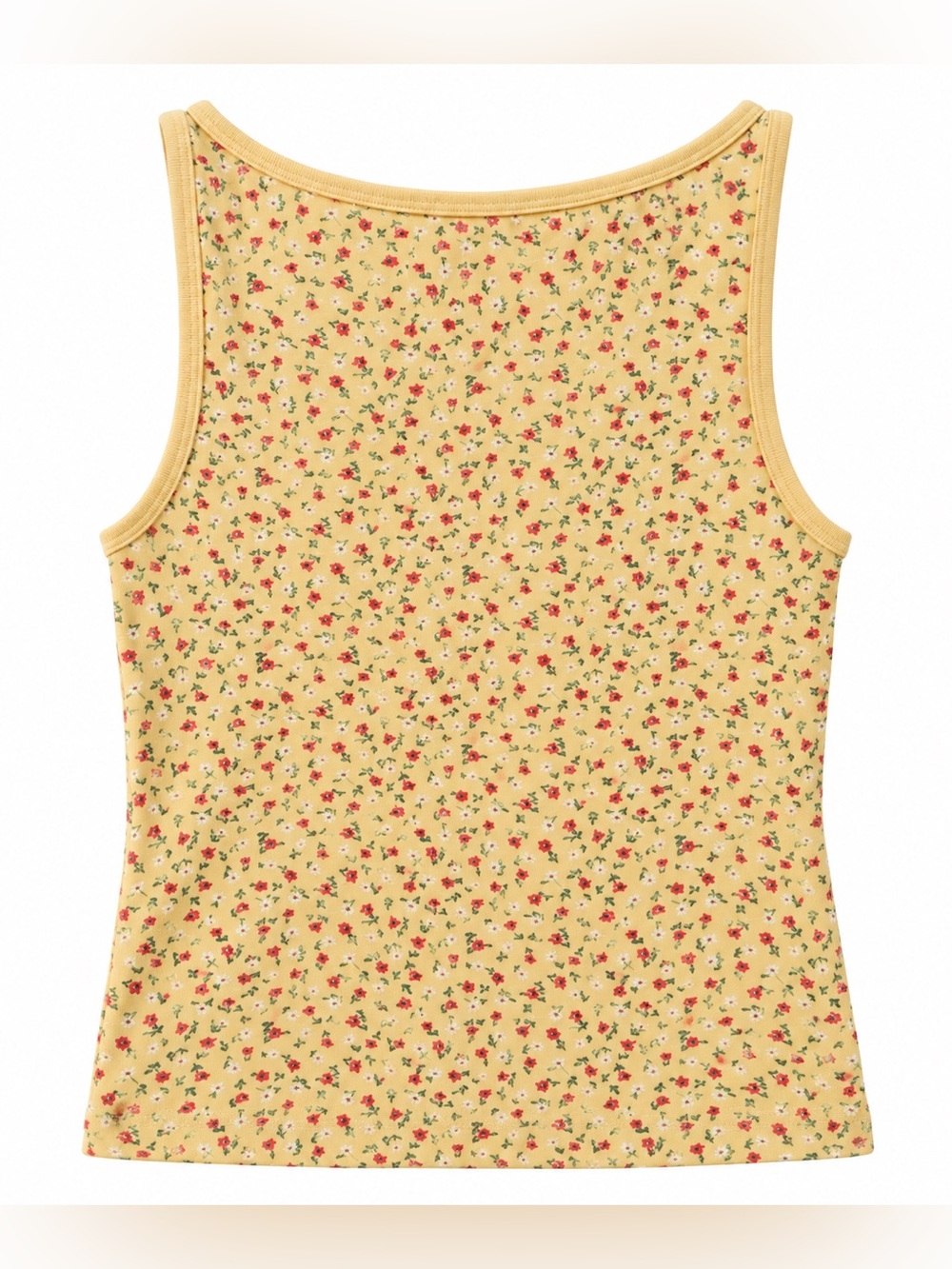 H&M Yellow Floral Ditsy Tank Top